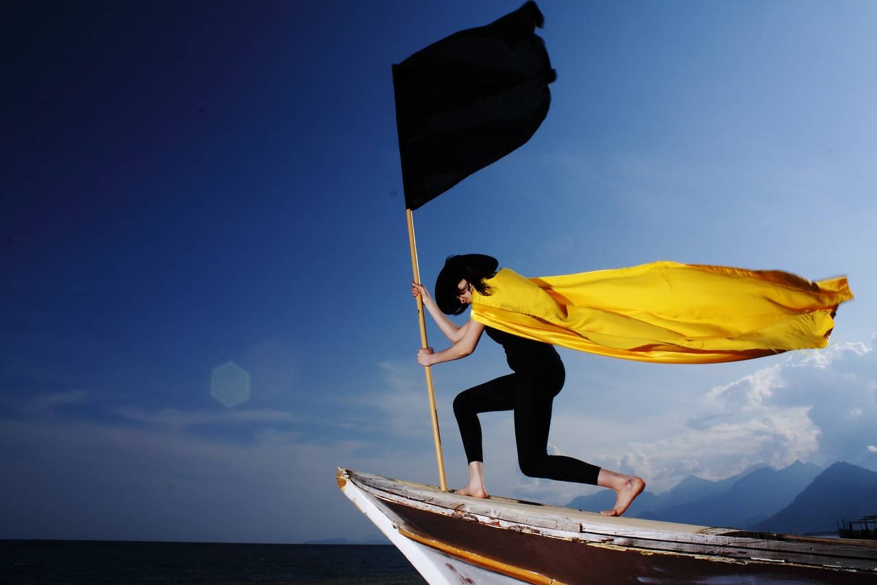 Woman as Hero Archetype on a boat