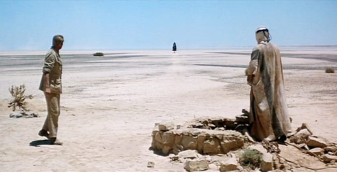 Lawrance from Arabia scene in desert